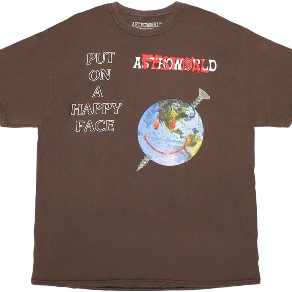 Travis Scott Happy Face Festival Tee Men's